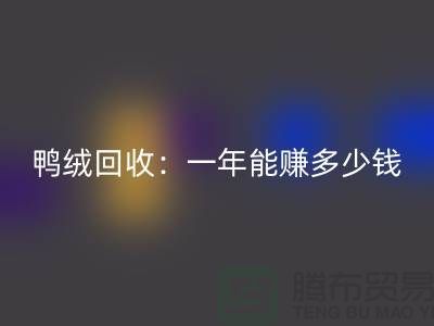 鴨絨回收:一年掙多少錢?@上海羽絨回收聯(lián)系方式揭秘