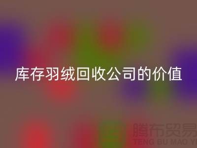灰鴨絨的市場價格及其在上海庫存羽絨回收公司的價值