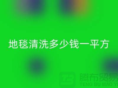 地毯清洗多少錢一平方？注意事項一文全解讀
