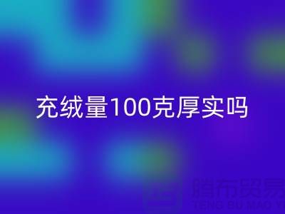 鵝絨服充絨量100克厚實(shí)嗎