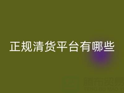 2025年正規清貨平臺有哪些app——推薦“上海騰布貿易”